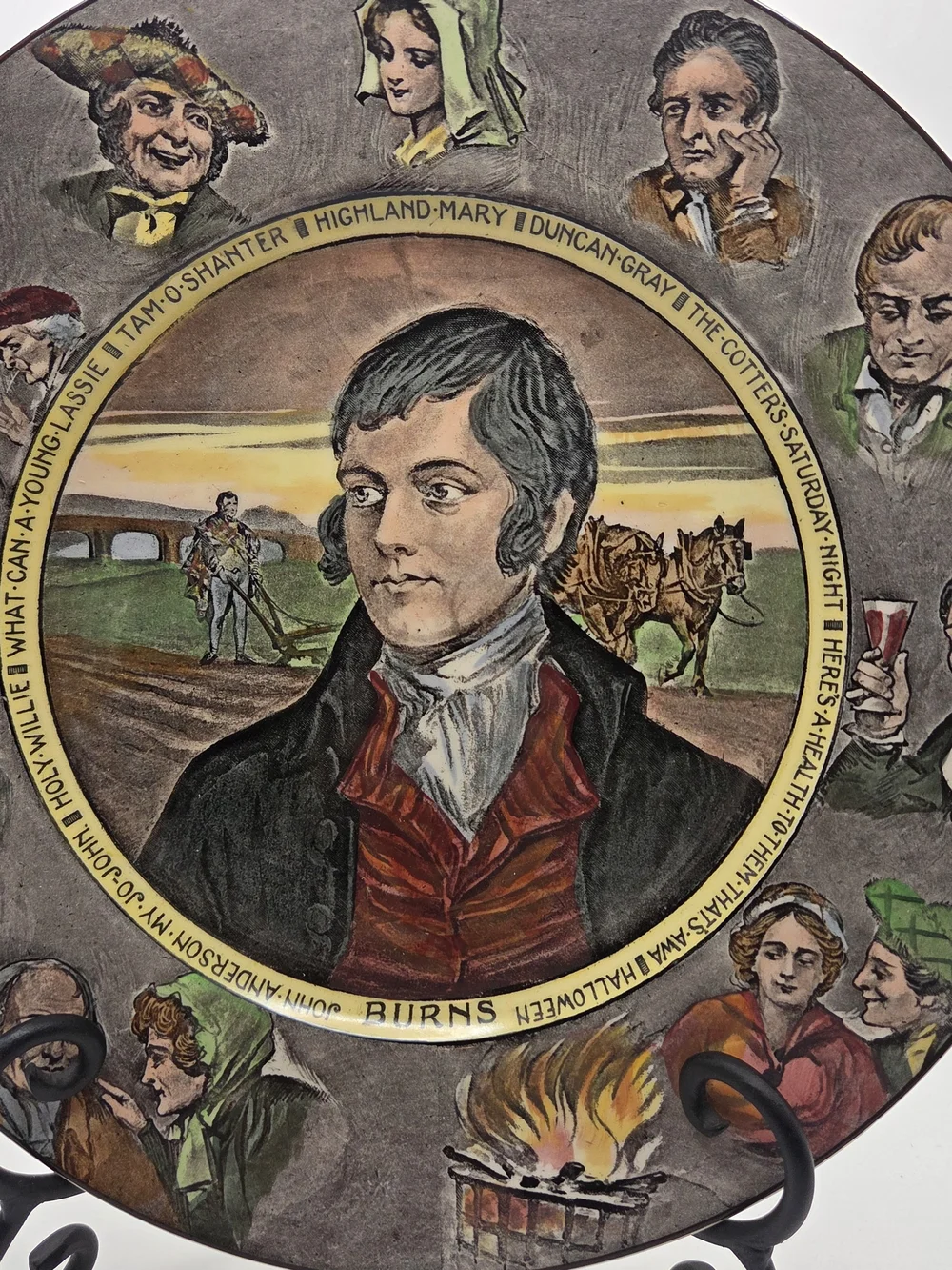 Royal Doulton Robert Burns Plate D6344 Vintage Excellent Condition
